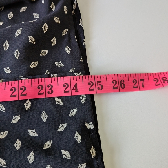 Annie 50 Black & Cream A-Line Buttoned Skirt – Size L #18 - Picture 6 of 6